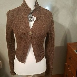 Crop sweater cardigan, sz M